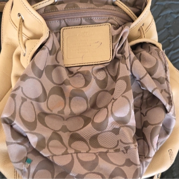 Coach Legacy Leather Drawstring Backpack - Picture 8 of 16